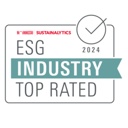 Sustainalytics Industry ESG Leader 2024 badge