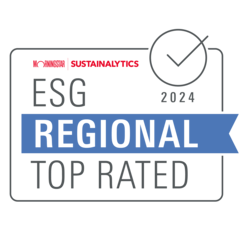 Sustainalytics Regional ESG Leader 2024 badge